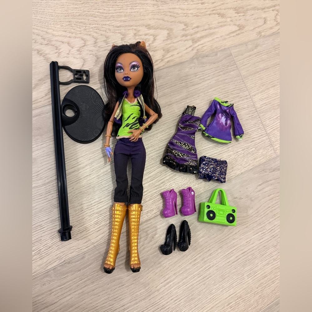 Monster High I Heart Fashion Clawdeen Wolf Doll  Mattel HTF RARE